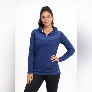 Layer8 Performance Quarter-Zip Sweatshirt - Navy Blue (L)
